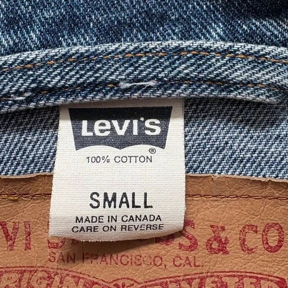 Vintage Levi's 90s denim Jean Jacket Size Small - Picture 8 of 9